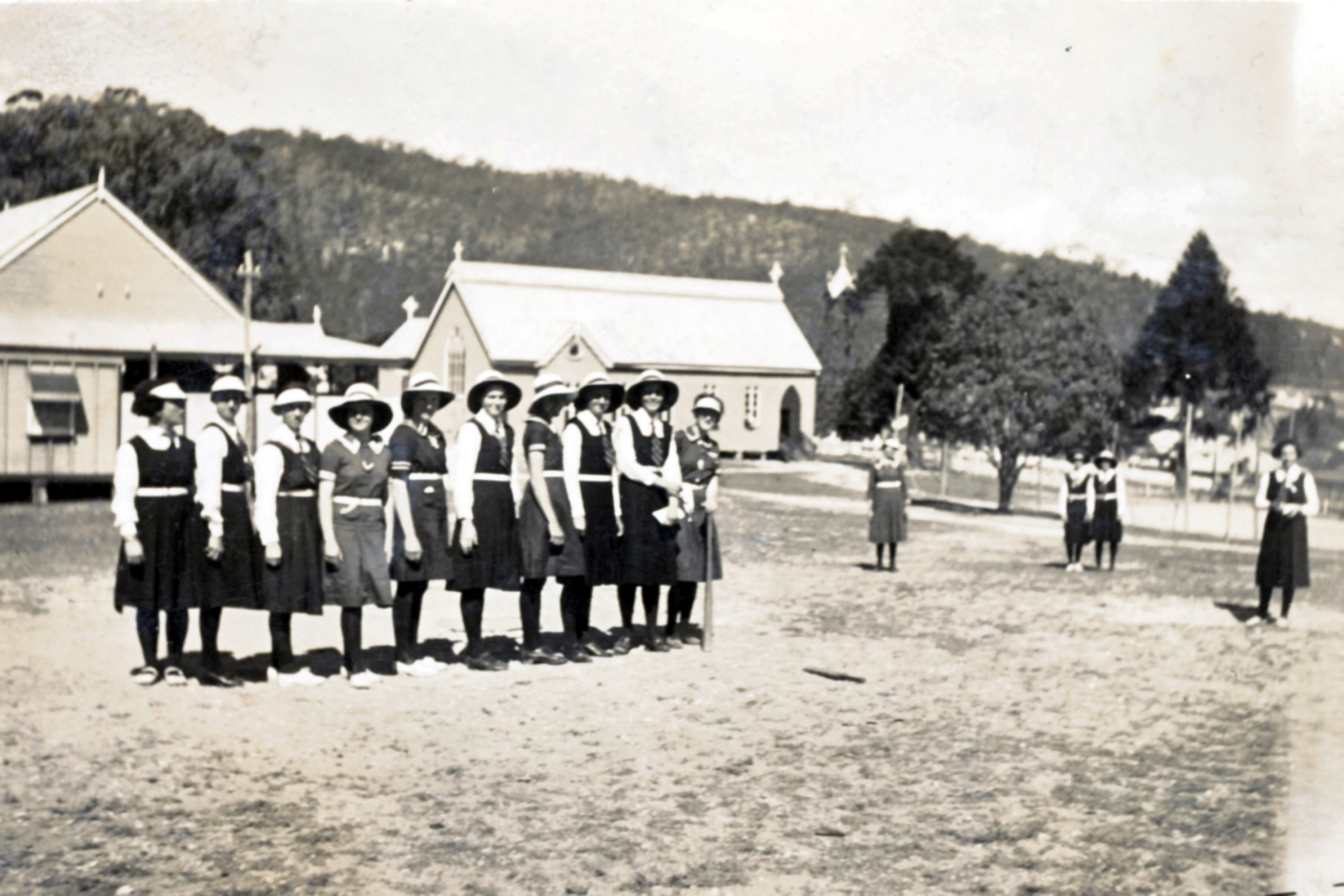1930's Students on Top Field