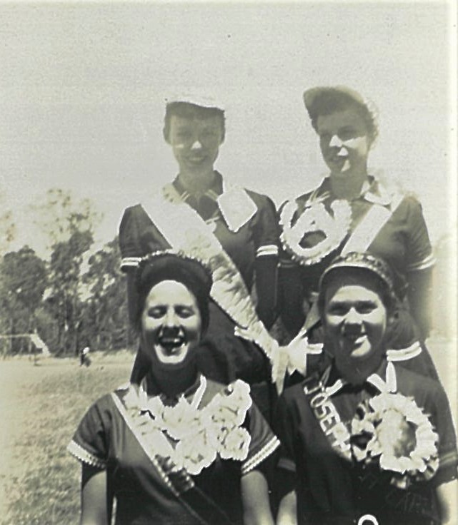 1957 Maureen Whouley Rosalie Gonzo Gloria Omodei and Susanne Martin