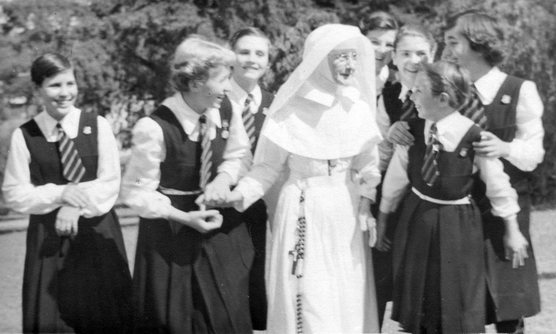1958 Scholarship girls with Sister M Canice