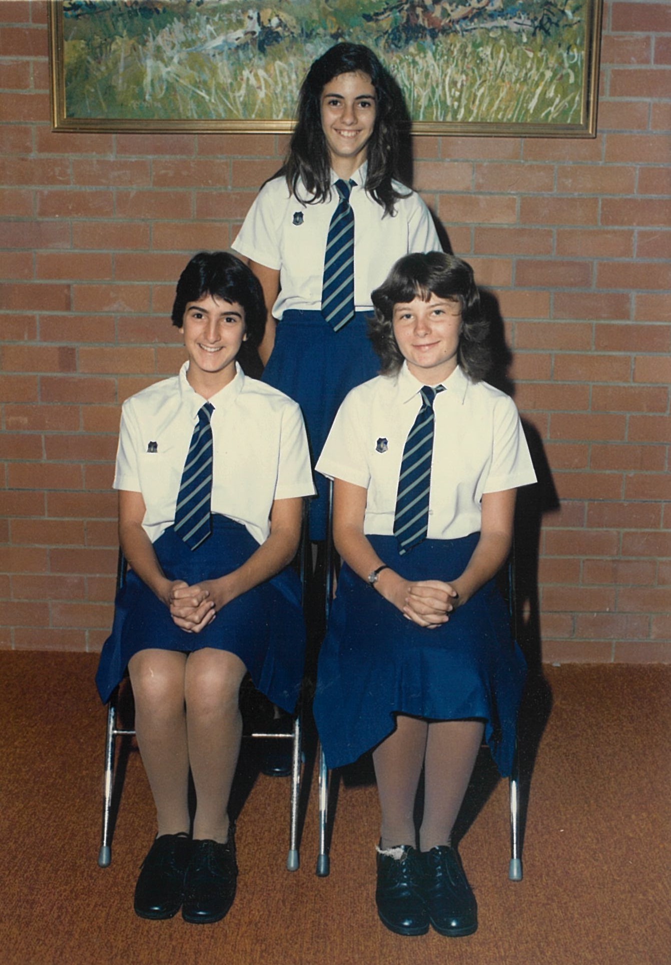 1985 Back Fiona De Vere Front Vivian Pin and Belinda Ivin