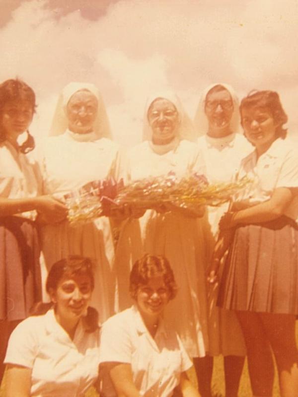 1977 Sisters with Students