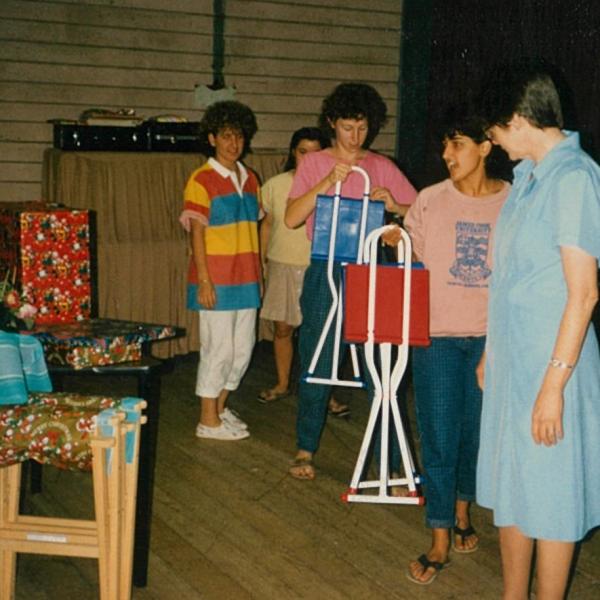 1986 Christmas Party preparations