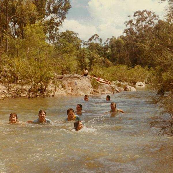1986 Swimming at Wild River