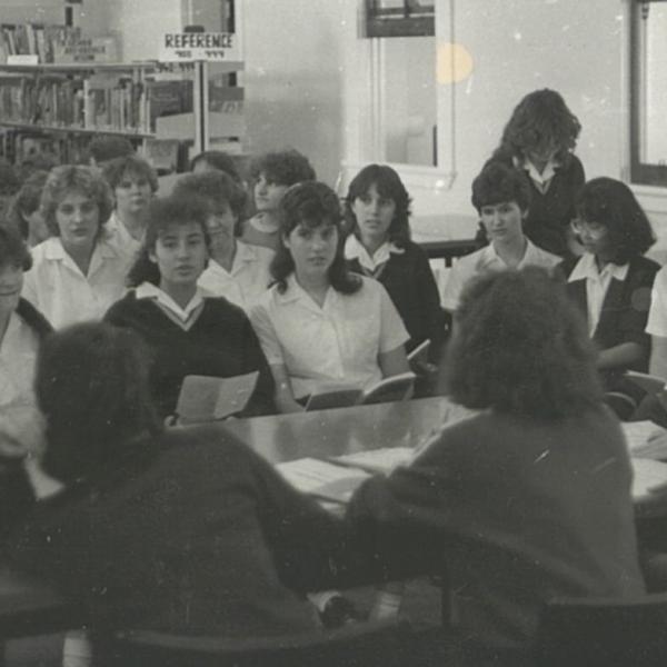 1987 Working hard in the Library