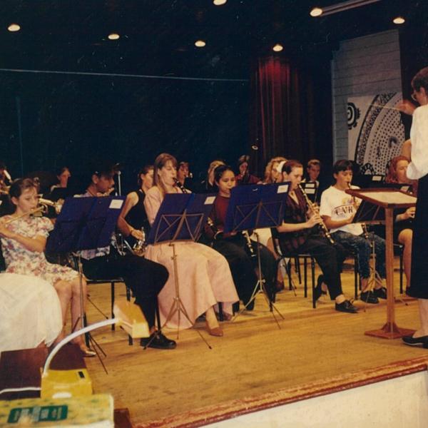 1993 Annual Concert - Sr Pam with the wind Band