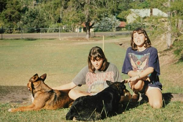 1994- Franklyn Twins with pets