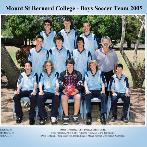 2005 Boys Soccer Team