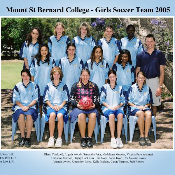 2005 Girls Soccer Team